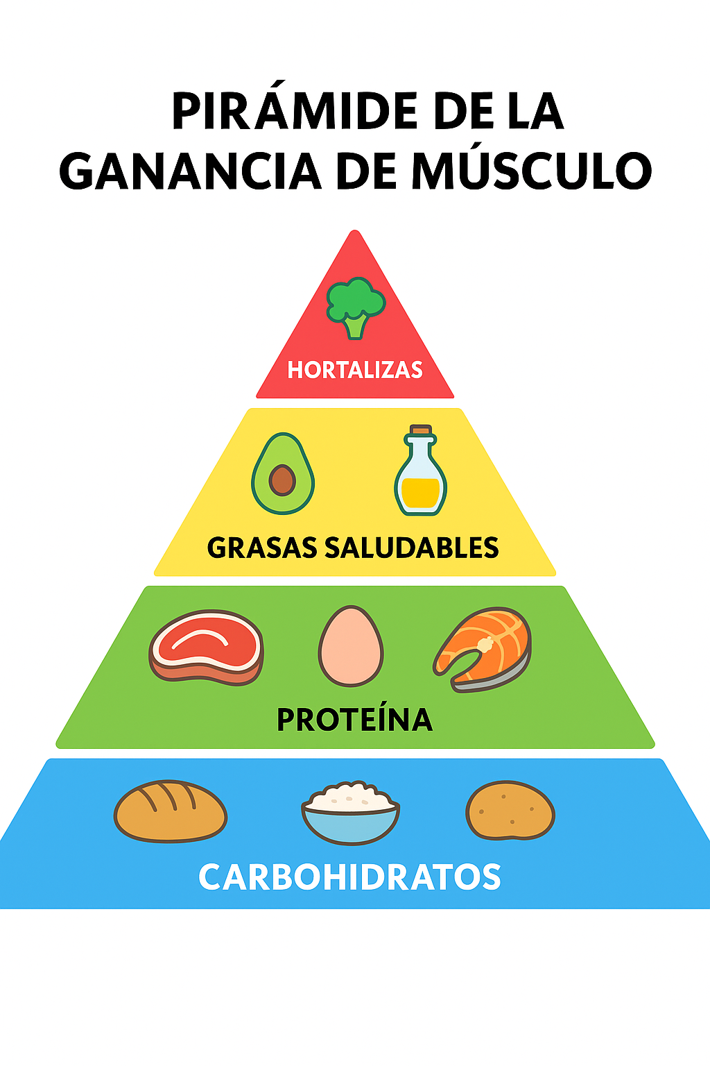 Piramide para la ganancia de masa muscular